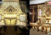 Prominent Wedding Golden Leather Back-Frames Prominent Wedding Golden Leather Back-Frames