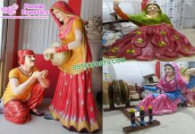 Punjabi Culture Theme Statues for Wedding Punjabi Culture Theme Statues for Wedding