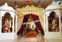 Traditional Wedding Entrance Decor With Temples Traditional Wedding Entrance Decor With Temples