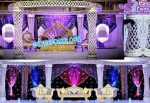 Elegant Diamond Cut Wedding Mandap/Stage