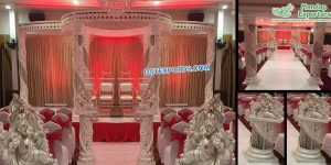 Exclusive Fiber Crystal Wedding Mandap Florida