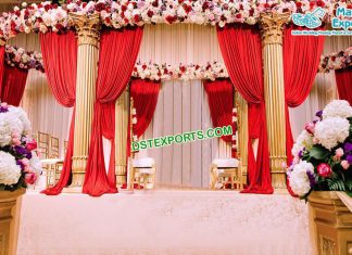 Indian Wedding Golden Roman Mandap Germany Indian Wedding Golden Roman Mandap Germany
