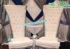 Latest High Back Silver Chairs for Bride & Groom Latest High Back Silver Chairs for Bride & Groom