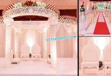 Luxury Wedding White FRP Mandap Luxury Wedding White FRP Mandap