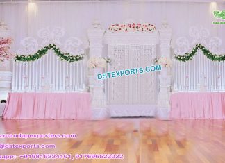 Modern Wedding Fiber Stage With Gate Frames Modern Wedding Fiber Stage With Gate Frames