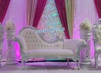 Royal Wedding Silver Carved Furniture Set Royal Wedding Silver Carved Furniture Set