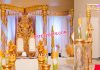 Stylish Wedding Golden Butterfly Mandap New York Stylish Wedding Golden Butterfly Mandap New York