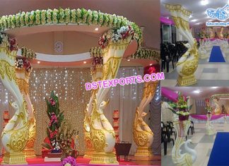 Royal Wedding Ceremony Peacock Mandap USA Royal Wedding Ceremony Peacock Mandap USA