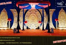 Traditional Wedding Stage Golden Back-Frames