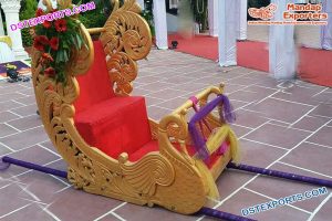 Wedding Designer Peacock Doli For Bride Entry