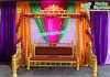 Wedding Stage Golden Wooden Carved Swing Wedding Stage Golden Wooden Carved Swing