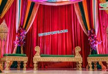 Arabian Mehndi Stage Backless Furniture Set Arabian Mehndi Stage Backless Furniture Set