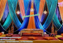 Punjabi Wedding Zari Work Backdrop Curtains Gujarati Wedding Zari Work Backdrop Curtains