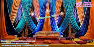 Gujarati Wedding Zari Work Backdrop Curtains