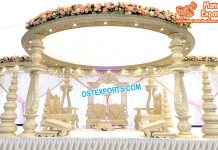 Latest Wedding Wooden Platinum Mandap