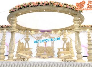 Latest Wedding Wooden Platinum Mandap