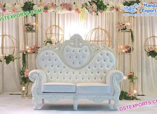 Luxurious Wedding White Throne Sofa USA Luxurious Wedding White Throne Sofa USA