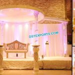 Modern Wedding Fiber Crystal Mandap Fiji