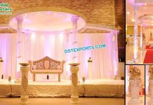 Modern Wedding Fiber Crystal Mandap Fiji Modern Wedding Fiber Crystal Mandap Fiji