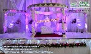 Designer Fiber Crystal Wedding Mandap