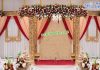 Glamorous Wedding Golden Carved Mandap Glamorous Wedding Golden Carved Mandap