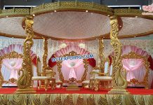 Gujarati Wedding Wooden Peacock Mandap London Gujarati Wedding Wooden Peacock Mandap London