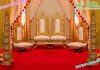 Indian Wedding Golden Mandap Chairs Set Indian Wedding Golden Mandap Chairs