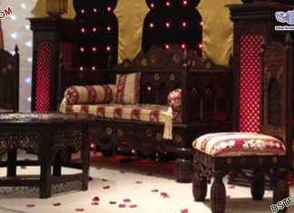 Muslim Mehndi Stage Wooden Handicraft Furniture Set Muslim Mehndi Stage Wooden Handicraft Furniture Set