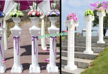 Elegant Wedding Roman Pillars & Flower Pots
