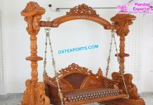 Gujarati Wedding Wooden Handicraft Swing Gujarati Wedding Wooden Handicraft Swing