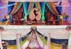 Indian Wedding Mehndi Setup With Statues Indian Wedding Mehndi Setup With Statues