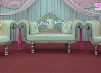 Royal Wedding Event Silver Furniture Set Royal Wedding Event Silver Furniture Set