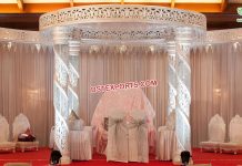 Stunning Wedding Spiral Crystal Mandap NZ Stunning Wedding Spiral Crystal Mandap NZ