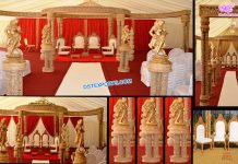 Unique Wedding Triple Pole FRP Mandap Unique Wedding Triple Pole FRP Mandap