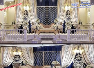 Amazing Wedding Reception Night Stage Decor Amazing Wedding Reception Night Stage Decor