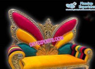Designer Colorful Butterfly Wedding Sofa Designer Colorful Butterfly Wedding Sofa