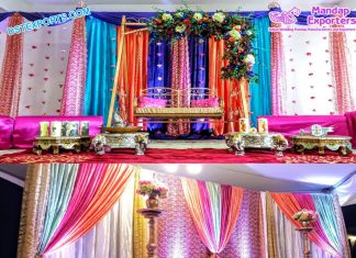 Fancy Wedding Backdrop For Stage Decoration Fancy Wedding Backdrop For Stage Decoration