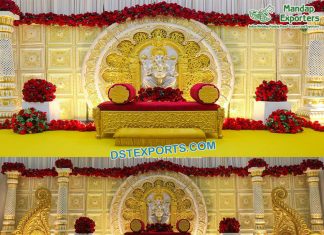 Ganesha Theme South Indian Wedding Stage Singapour Ganesha Theme South Indian Wedding Stage Singapour