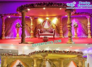 Glamorous Indian Wedding Fiber Decorative Mandap Glamorous Indian Wedding Fiber Decorative Mandap