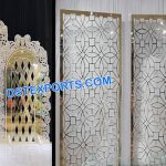 Low-Cost Metallic Wedding Backdrops Decor