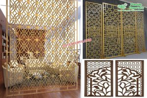 Modern Wedding Golden Metal Back-Frames