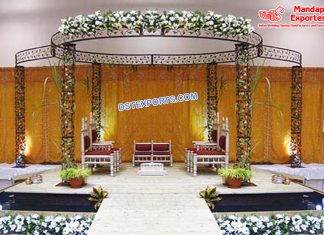 Modern Wedding Wrought Iron Mandap
