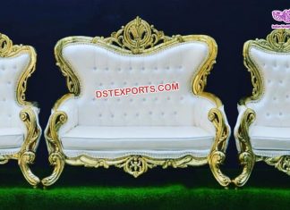 Stylish Wooden Handicraft Wedding Sofa Set Stylish Wooden Handicraft Wedding Sofa Set