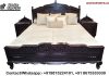 Antique Wooden Maharaja Bed with Stool