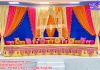 Attractive Mehndi & Sangeet Wedding Backdrop Curtain