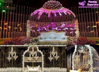 Creative Wrought Iron Arch For Wedding Stage