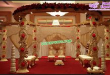 Designer Indian Wedding Leaf Lagan Mandap