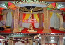 Hindu Wedding Fiber Jali Pillar Mandap