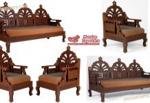 Home Decor Teak Wooden Sofa Set