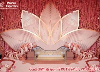 Hot Selling Metal Lotus Backdrop For Wedding